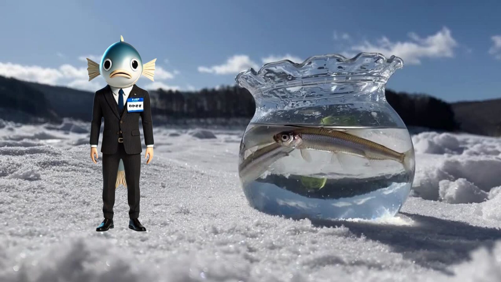 岩洞湖 氷上ワカサギ釣り 第4ワンド編 - わかさぎ課長ブログ