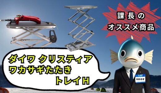 穂先が見やすい！腰もラク！氷上ワカサギ釣りに「たたきトレイ H」が欠かせない理由