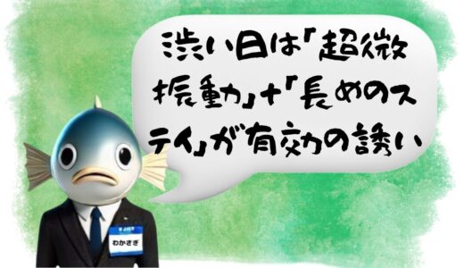 〖わかさぎ課長からのアドバイス〗渋い状況でも釣果倍増！超微振動と長めステイの誘いが効くワケ