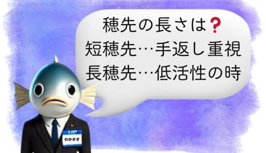 〖わかさぎ課長からのアドバイス〗釣れない原因は穂先かも？短穂先と長穂先の基本